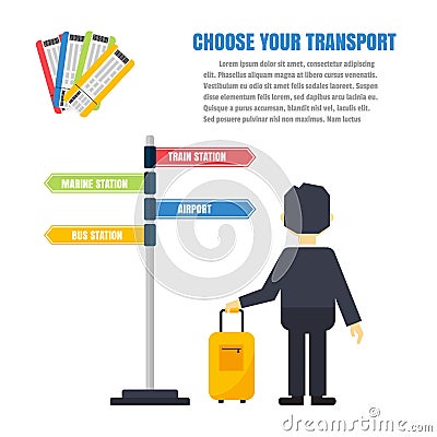 Transport infographic vector. Vector Illustration