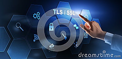 Transport Layer Security. Protocols provide secured communications. Secure Socket Layer. TLS SSL Stock Photo