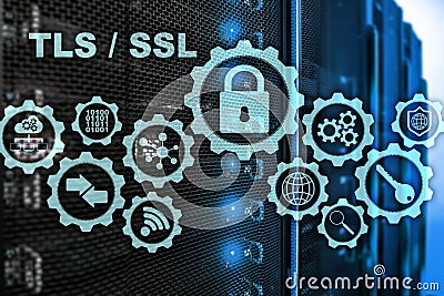 Transport Layer Security. Secure Socket Layer. TLS SSL. Cryptographic protocols provide secured communications Stock Photo