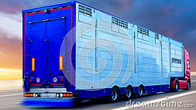 Transport of live animals . Stock Photo