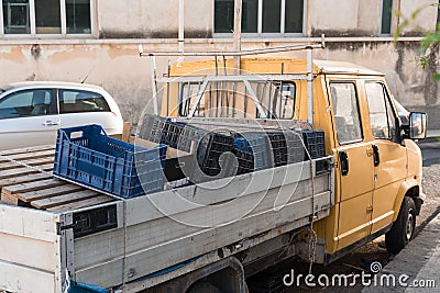 Transport and load securing Stock Photo