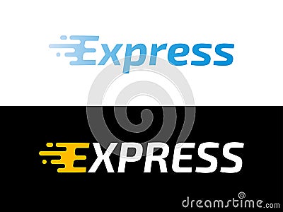 Transport logistic or Express delivery post mail logo for courier logistics shipping. Vector Express icon for transportation Vector Illustration