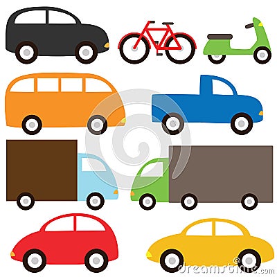 Transport set Vector Illustration