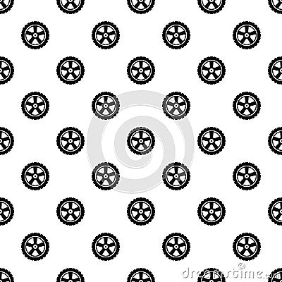 Transport tire pattern seamless vector Vector Illustration