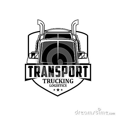 Transport trucking logistics logo vector Vector Illustration