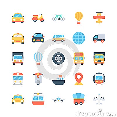 Transport Vector Icons 3 Stock Photo