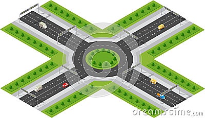 Transportation City streets Vector Illustration