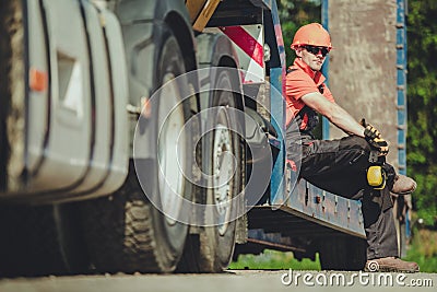 Transportation Industry Worker Stock Photo