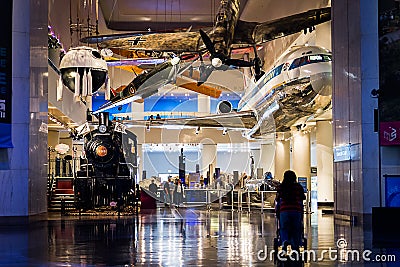 Transportation at Museum of Science and Industry Editorial Stock Photo