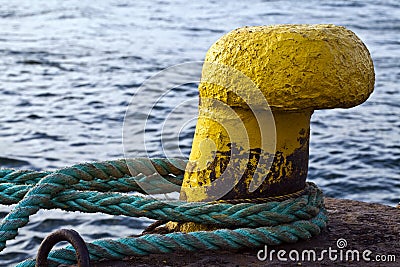 Transportation place Dock near the Sea Stock Photo