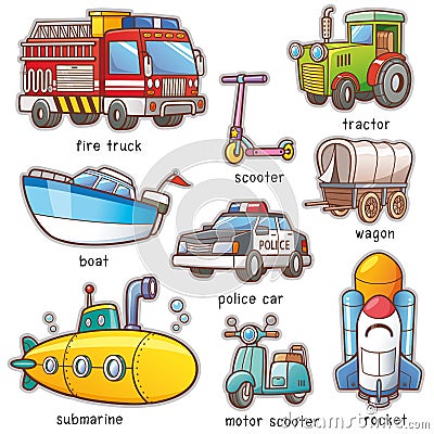 Transportation Vector Illustration