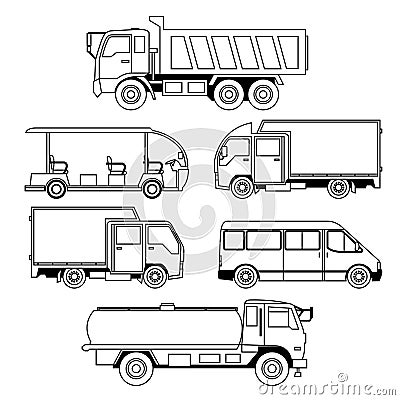 Transportation Vehicle Collection Stock Photo