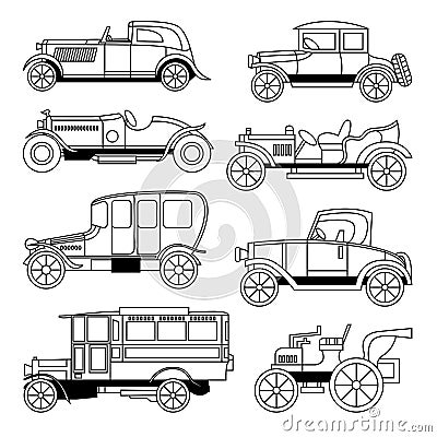 Transportation Vehicle ï¼ˆAntique Cars) Stock Photo
