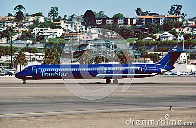 TRANSTAR McDonnell Douglas MD-82 N931MC CN 48057 LN 1023 . Editorial Stock Photo