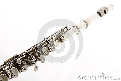 Transverse flute Stock Photo