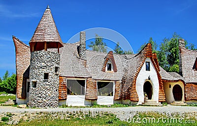Transylvania Clay Castle in Romania Editorial Stock Photo