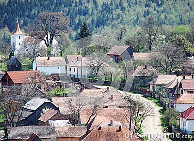 Transylvanian Village Stock Photo