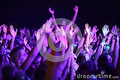 Trapani, Cornino - 07/27/2017: Summer festivals and outdoor concerts Editorial Stock Photo