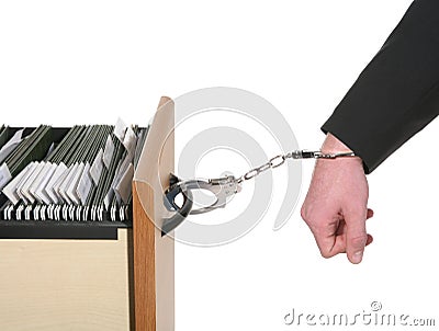 Trapped Business Man Stock Photo