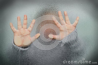 Trapped Child Stock Photo