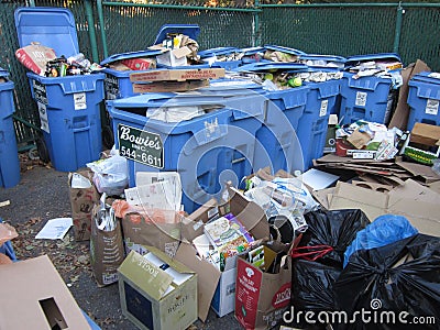 Trash Accumulation Editorial Stock Photo