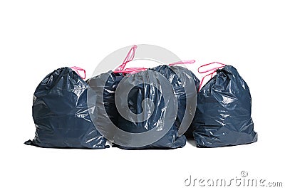 Trash bags Stock Photo