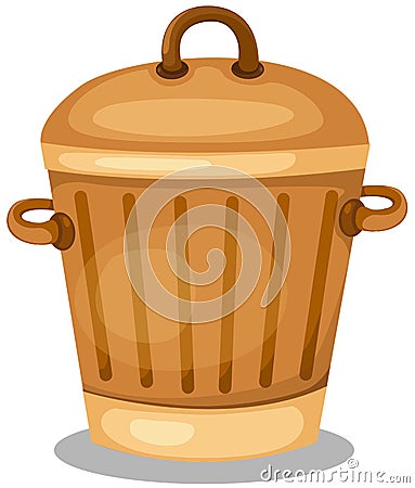 Trash bin Vector Illustration