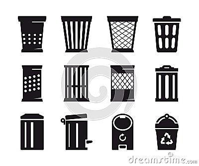 Trash can icon Vector Illustration