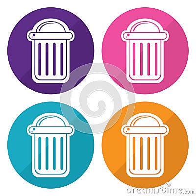 Trash can icon Vector Illustration