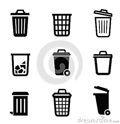 Trash can icon Vector Illustration