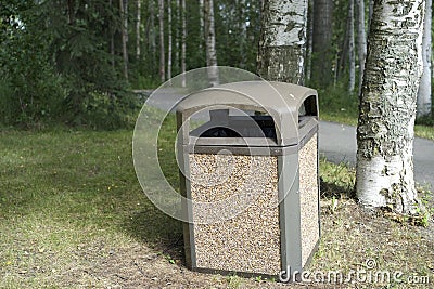 Trash Can Stock Photo