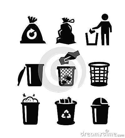 Trash can Vector Illustration