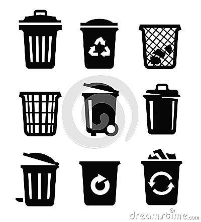 Trash can Vector Illustration