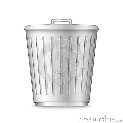 Trash Can Vector Illustration