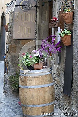 Trattoria del Moro - Small town in Italy Stock Photo