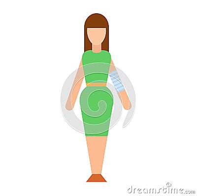 Trauma accident fracture human Vector Illustration