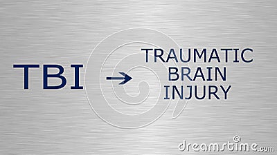 Traumatic Brain Injury-TBI Stock Photo