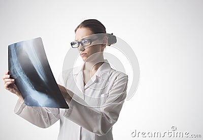 Traumatology surgeon roentgenogram X-ray Stock Photo