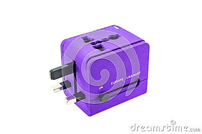 Travel adapter Stock Photo