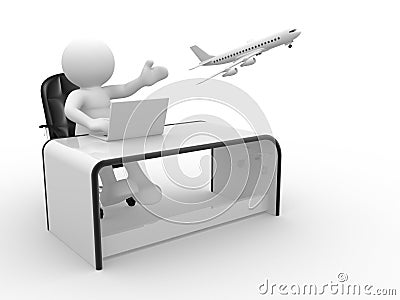 Travel agency Stock Photo