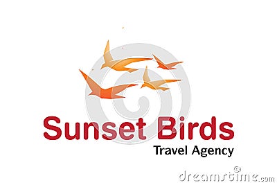 Travel Agency Logo Design Stock Photo