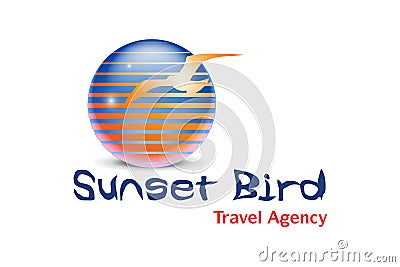 Travel Agency Logo Design Stock Photo