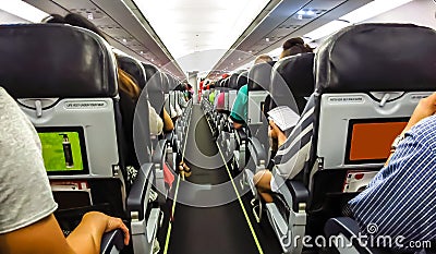 Travel by airplane. Stock Photo