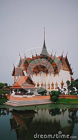 Travel Asia, Bangkok, Temples and ancient buildings, Muang Boran, Ancient City, Closeup Stock Photo