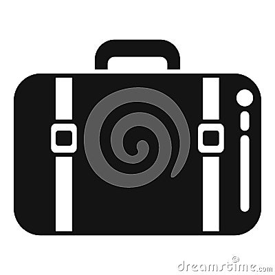 Travel bag icon simple vector. Indoor cabin Vector Illustration