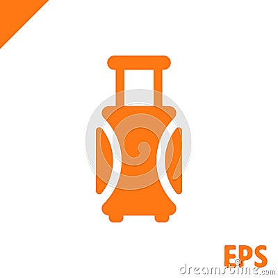 Travel bag icon stock vector illustration flat design Vector Illustration