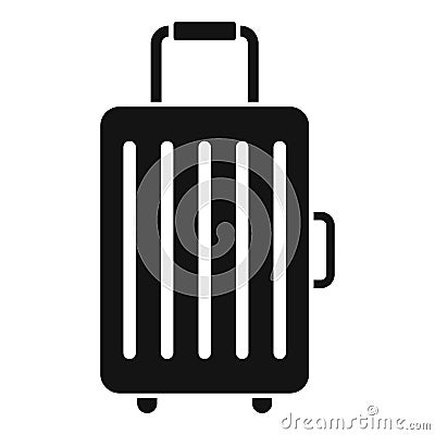 Travel baggage icon, simple style Vector Illustration