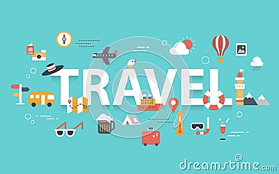 Travel banner Vector Illustration