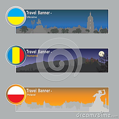 Travel banners Vector Illustration