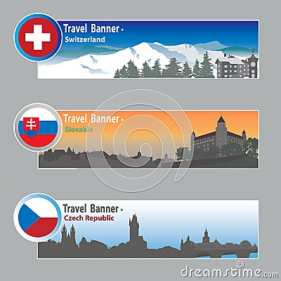 Travel banners Vector Illustration